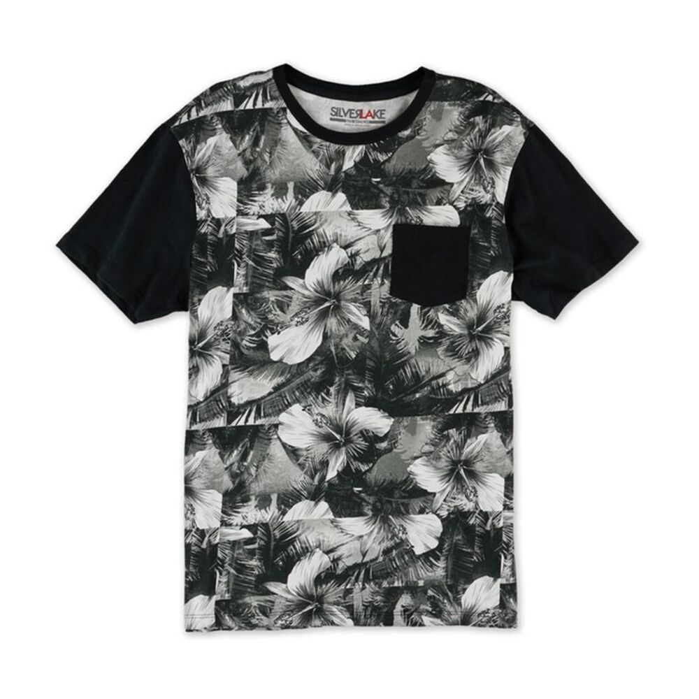 Silver Lake Mens Palm Pocket Graphic T-Shirt, NWT